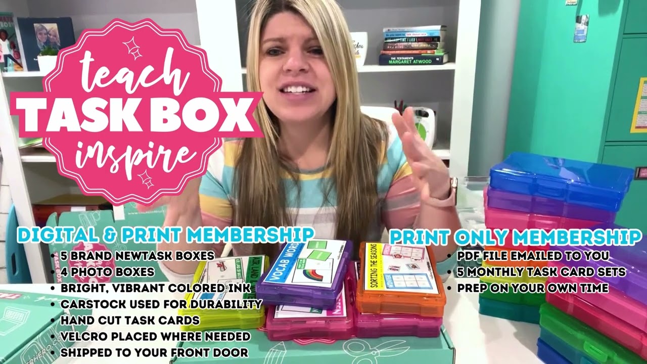 Brand New - The Teach Task Box Inspire Membership - for special education teachers!