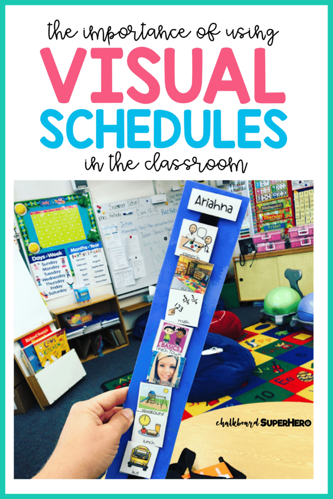 The importance of Using Visual schedules in the classroom! - Chalkboard ...